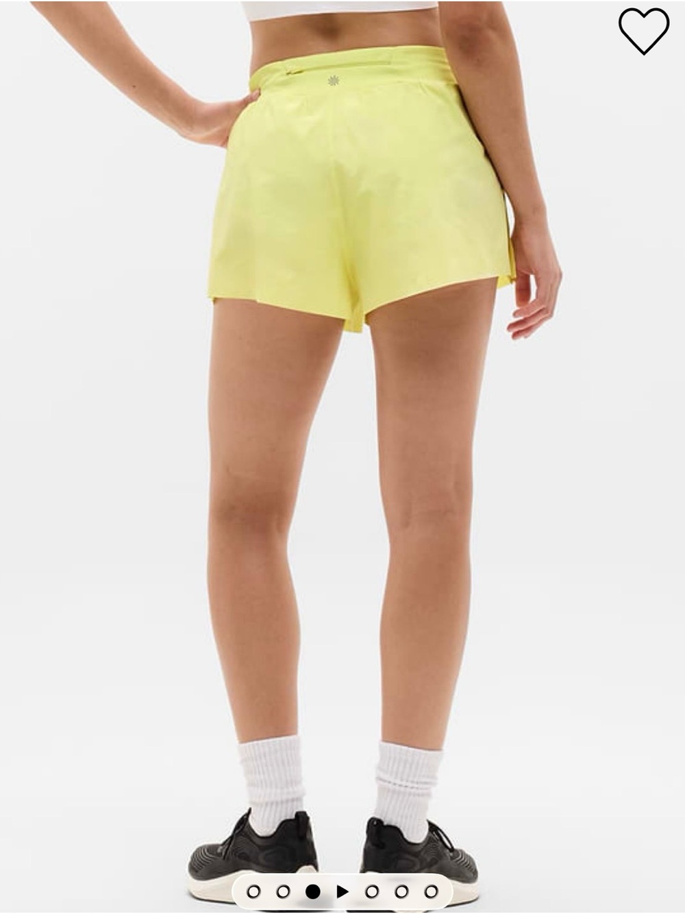 Athleta Bright Yellow Women's Athletic Shorts